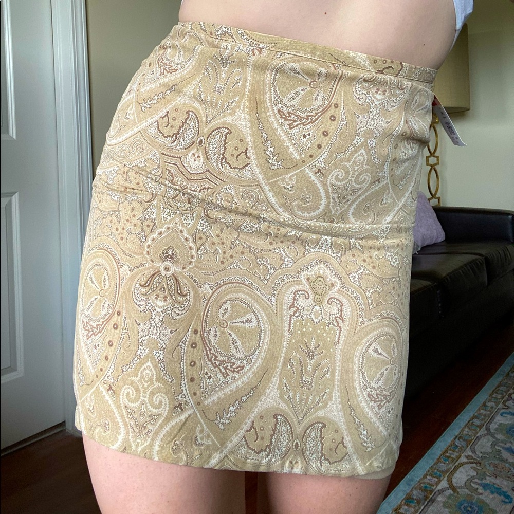Paisley Mini Skirt